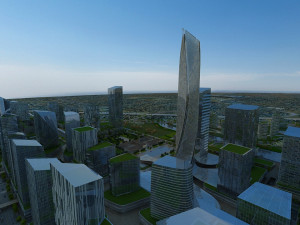 city building 3D 模型