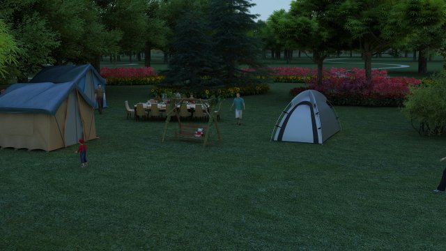 camping 3D Model .c4d .max .obj .3ds .fbx .stl .blend 