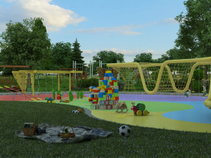amusement park Modelo 3D