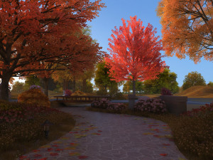 autumn park Modelo 3D
