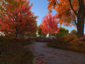 autumn park 3D Model