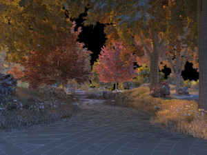 autumn park 3D-Modell