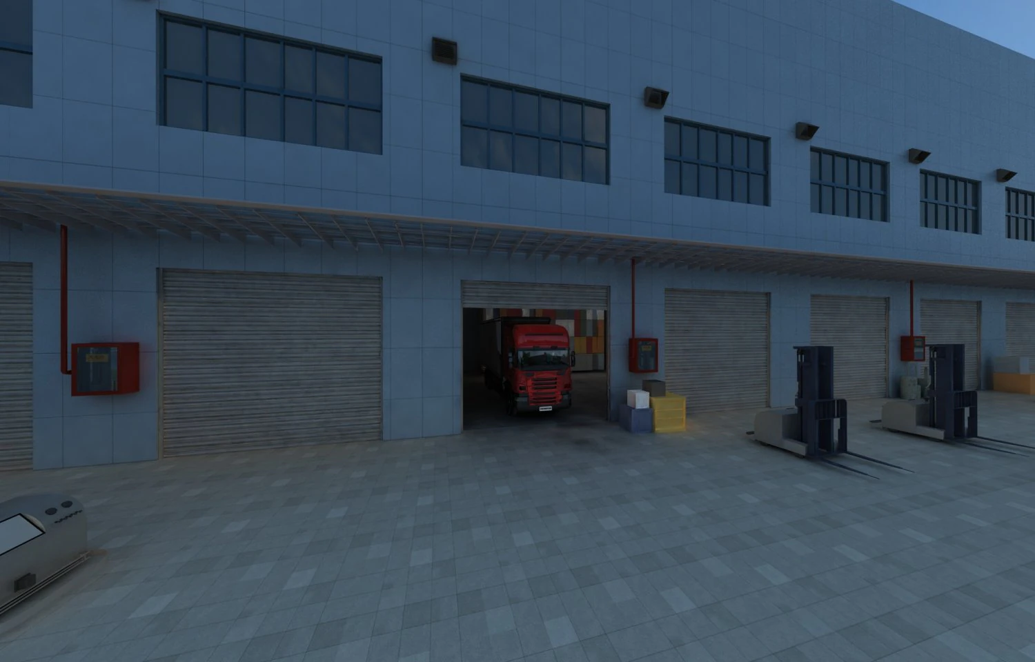 logistics 3D Model .c4d .max .obj .3ds .fbx .stl .blend 