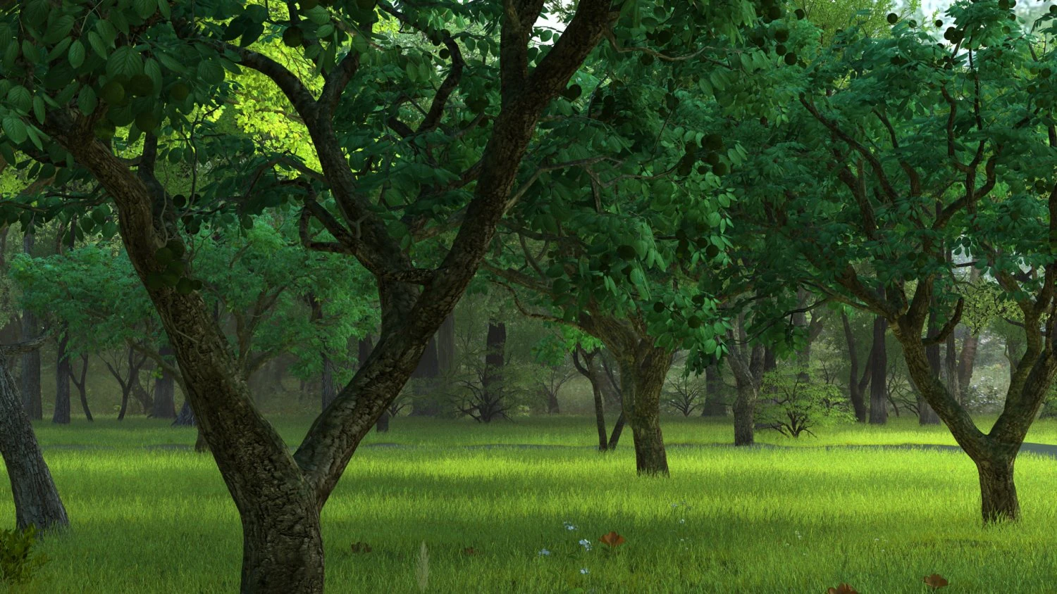 chestnut tree 3D Model .c4d .max .obj .3ds .fbx .stl .blend 