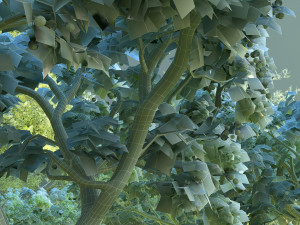 chestnut tree Model 3D