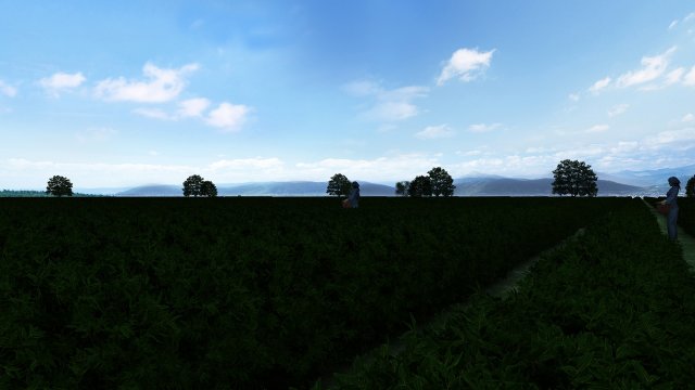 tea garden Modelo 3D .c4d .max .obj .3ds .fbx .stl .blend 
