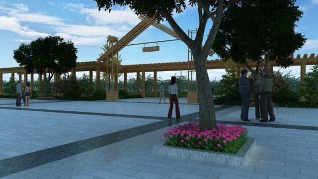 mulberry park Model 3D .c4d .max .obj .3ds .fbx .stl .blend 