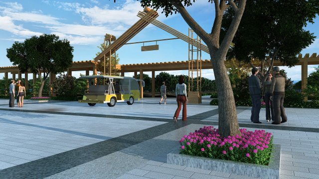 mulberry park 3D Model .c4d .max .obj .3ds .fbx .stl .blend 