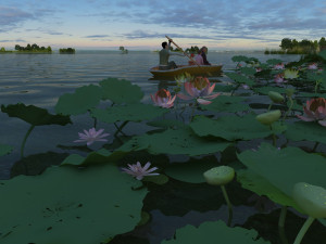 lotus pond Modelo 3D