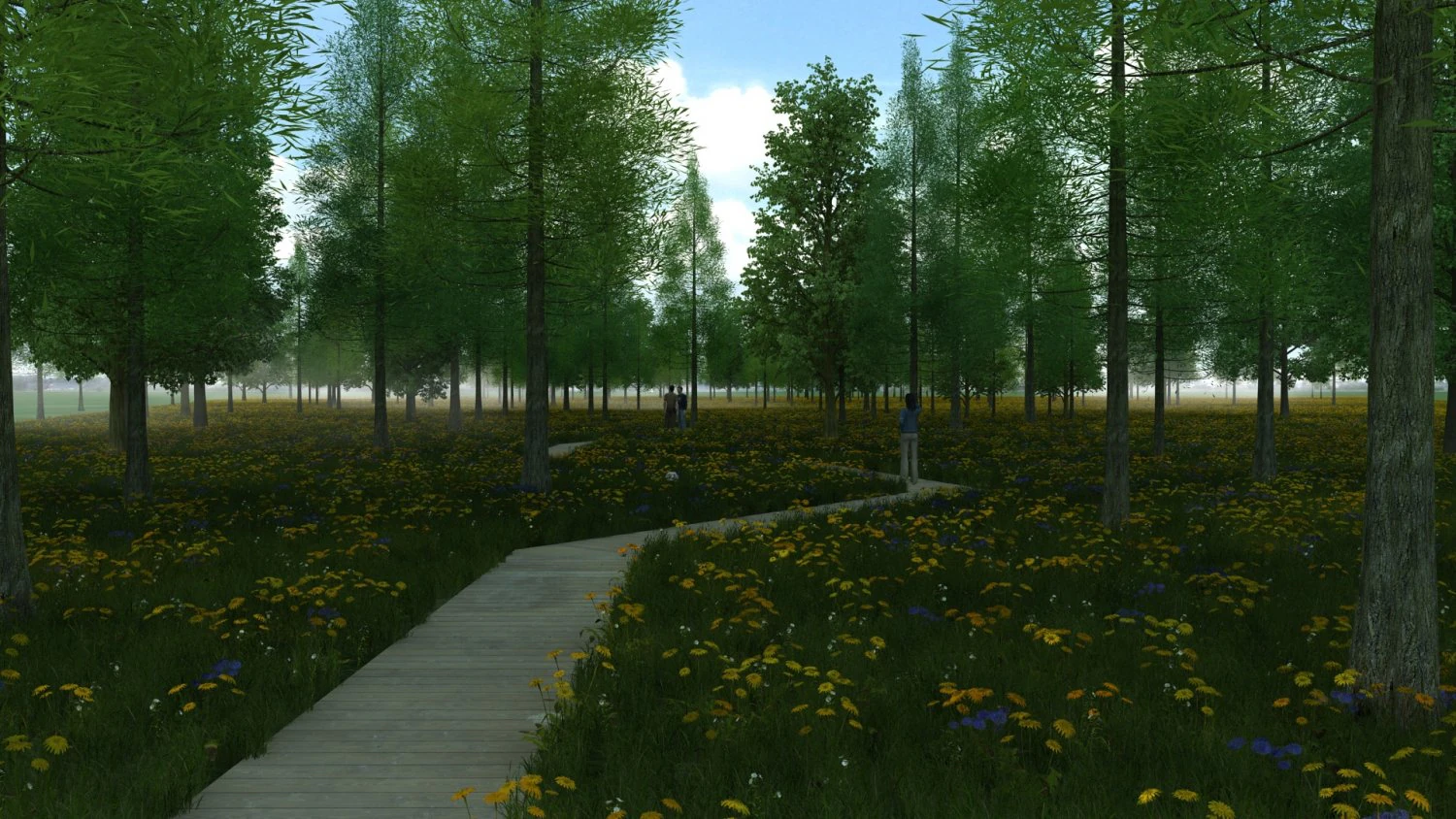 forest 3D Model .c4d .max .obj .3ds .fbx .stl .blend 