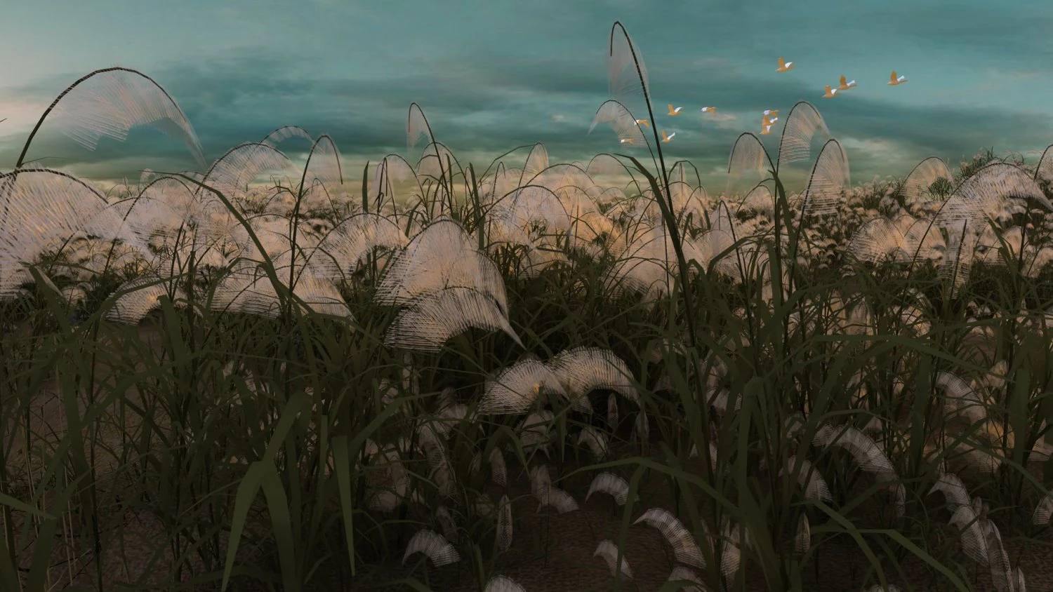 reeds 3D Model .c4d .max .obj .3ds .fbx .stl .blend 