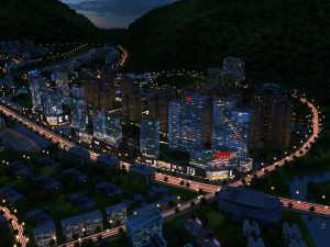 city building 3D मॉडल