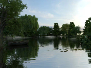 zone umide Modello 3D