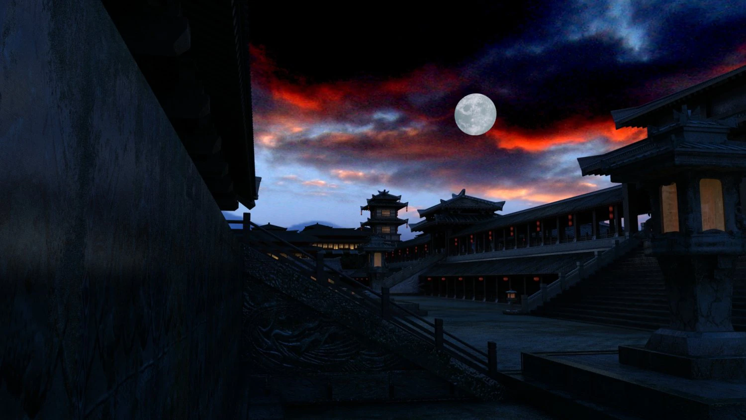 ancient architecture 3D Model .c4d .max .obj .3ds .fbx .stl .blend