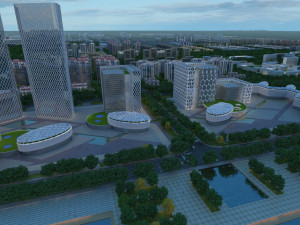 city building 3D मॉडल