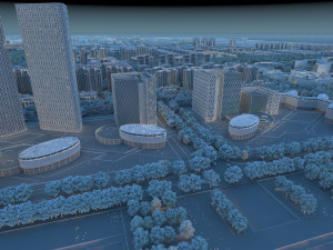 city building 3D मॉडल