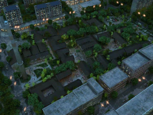 bangunan kota Model 3D