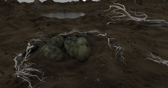 lizard out of its shell Model 3D .c4d .max .obj .3ds .fbx .stl .blend 