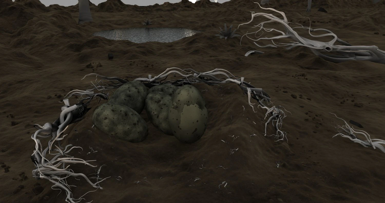 lizard out of its shell 3D Model .c4d .max .obj .3ds .fbx .stl .blend 