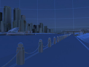 riverside buildings 3D मॉडल
