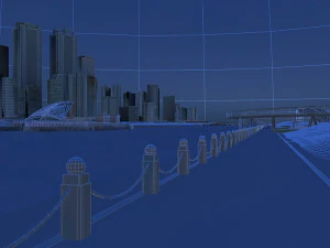 riverside buildings 3D Model