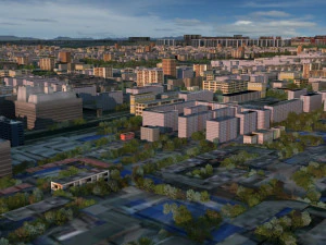 都市の建物 3Dモデル