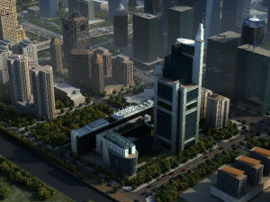 b&acirc;timent de la ville Modèle 3D