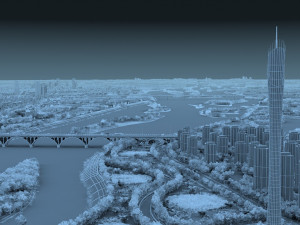 xinjiang Modèle 3D