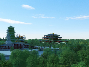 landscape garden 3D Модель