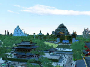 landscape garden 3D Model