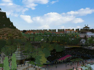 landscape garden 3D Model