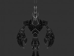 cartoon shrimp soldier Modelo 3D