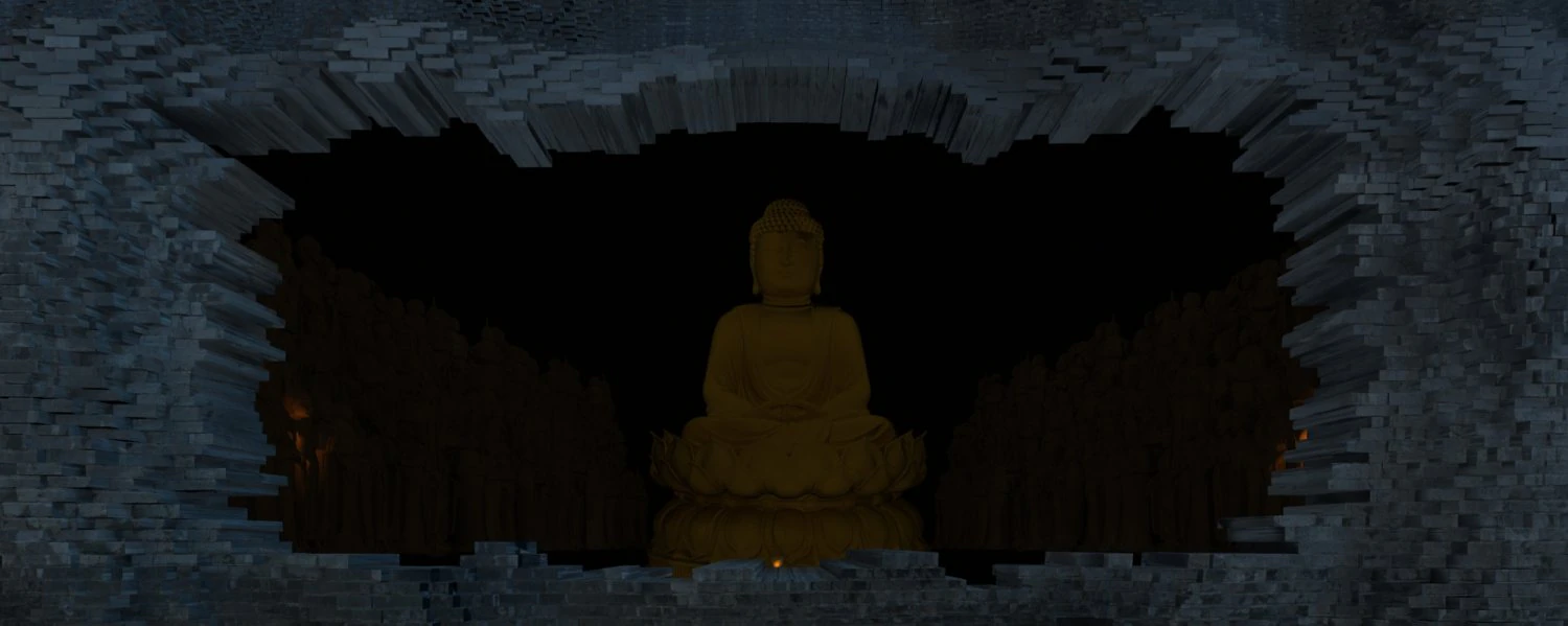 buddha statue 3D Model .c4d .max .obj .3ds .fbx .stl .blend 