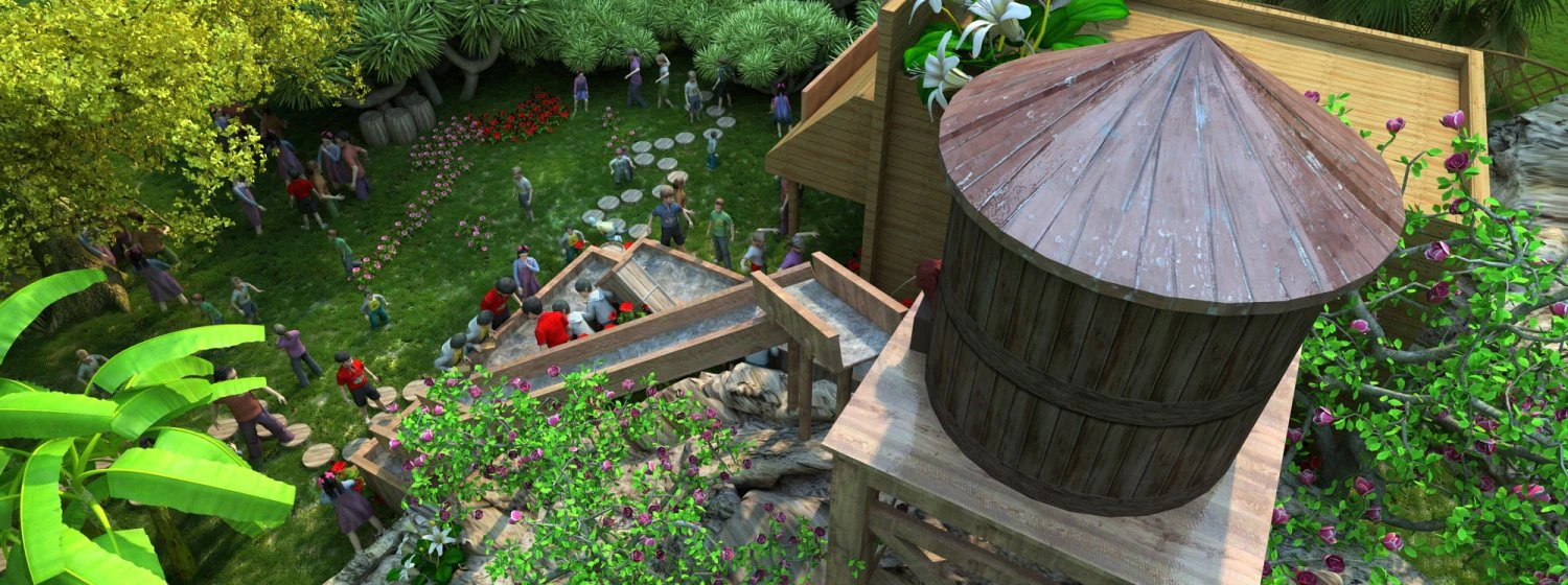 small town 3D Model .c4d .max .obj .3ds .fbx .stl .blend 