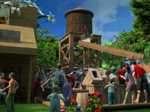 small town 3D 模型