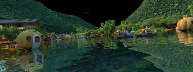 amusement park 3Dモデル .c4d .max .obj .3ds .fbx .stl .blend 