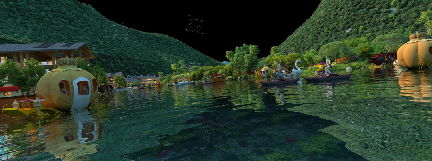 amusement park 3D Model .c4d .max .obj .3ds .fbx .stl .blend 