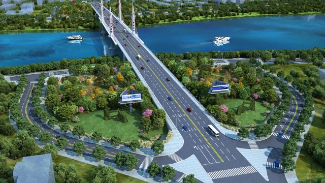 bridge Modello 3D .c4d .max .obj .3ds .fbx .stl .blend 