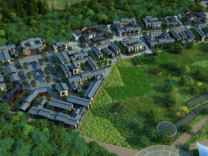 small town 3Dモデル