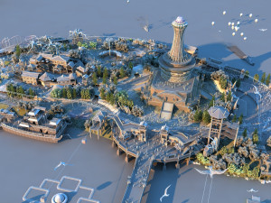 amusement park 3D Model