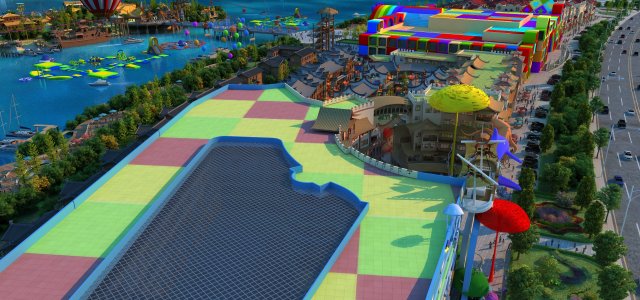amusement park 3D Model .c4d .max .obj .3ds .fbx .stl .blend 