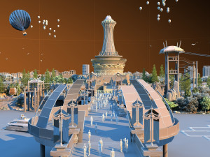 amusement park 3D Model