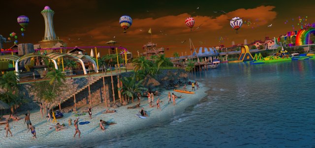 amusement park Modelo 3D .c4d .max .obj .3ds .fbx .stl .blend