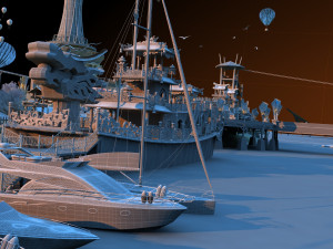 amusement park Modelo 3D