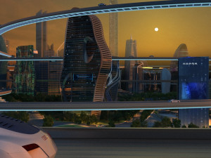 futuristic city 3Dモデル