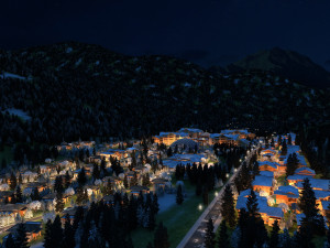 mountain village 3Dモデル