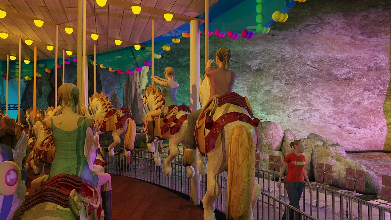 carousel 3D Model .c4d .max .obj .3ds .fbx .stl .blend 