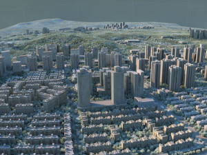 city building 3D मॉडल