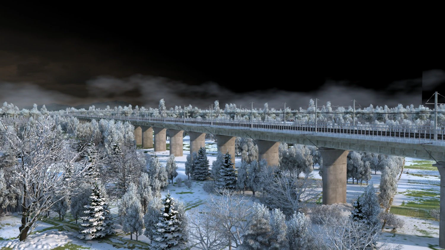 winter city 3D Model .c4d .max .obj .3ds .fbx .stl .blend 