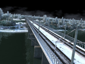 winter city 3D Модель